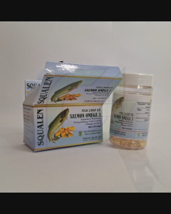 SQUALEN Minyak Ikan Salmon (Fish Liver Oil) Isi 100 Kapsul Penambah Nafsu Makan