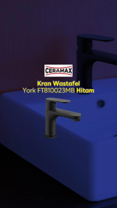 Ceramax Kran Wastafel York FT810023MB Hitam