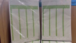 กระดาษคำตอบ 100 ข้อ (บรรจุ 180 แผ่น/แพ็ค) Answer sheet | คลังกระดาษ