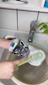 Sikat Gagang 4 Sisi Pembersih Kamar Mandi Serbaguna 23 x 6 Cm