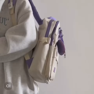 Tas Ransel Sekolah Anak Korea Kanvas Wanita Import Tas Korean Style woman backpack korea