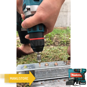 Máy khoan pin cầm tay máy bắn vít KHÔNG CHỔI THAN MAKITA 199V đầu 13mm pin 10 cell mạnh mẽ bảo hành 12 tháng