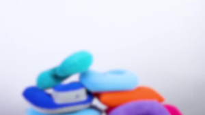 Vixday - Bantal Angin Tiup Travel / Alas Kepala Tidur di Mobil / Bantal Leher Polos