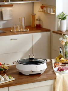 LIVEN 4L Multi-Functional Cooker Frying Deep Frying Stir Frying Grilling Stewing Braising Hotpot DJG-J3213