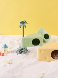 Bộ sưu tập phô mai béo (nhà sứ chén đế sứ) dành cho hamster - T3 PETS SHOP