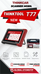 Scanner THINKCAR THINKTOOL T77: Scanner Mobil Universal New Support CANFD DoIP Coding Learning Garansi Resmi