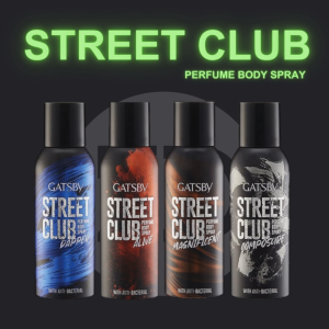 GATSBY Street Club Perfume Body Spray Magnificent/Dapper/Composure/Alive (150ml)