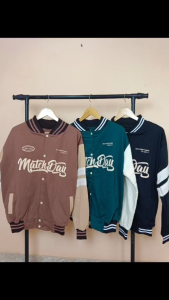 Jaket Baseball MATCHDAY Pria dan Wanita PROMO SAMPAI AKHIR BULAN - Jaket Bahan Fleece Tebal Bisa Couple Lebih Murah - Beli Grosir dapat potongan Harga