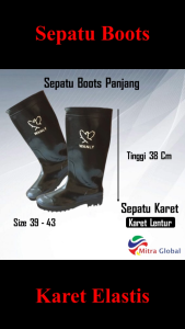 Sepatu Boot Pria: Sepatu Bot Karet Murah & Tahan Air