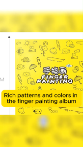 Radius K Childrens Palm Finger Paint Art Book and Finger Paint Paper