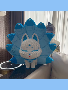 Nano Block GUMIHO Series 3D Jumbo Model Nine Tail Fox Mainan Blok Susun Blok Konstruksi DIY Dekorasi Hiasan Karakter Animasi hadiah Kado Anak Mainan Nano Balok 3D Besar