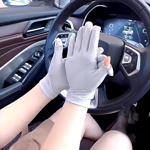 Sarung Tangan Motor Wanita Anti Uv Sejuk Ice Silk Gloves Anti Slip Sarung Tangan Tipis Bernafas