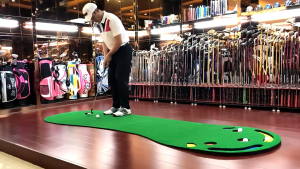 Grass Version PGM 3m Indoor Golf Putting Mat Trainer Practice Training Hitting Grass Ground 2146.1 3012.1