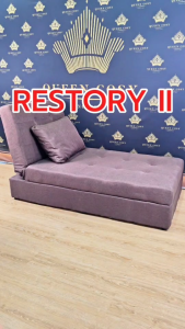 Queencosy โซฟา โซฟาเบด โซฟาเบส โซฟาปรับนอน โซฟาปรบนอนได้ ผ้าโพลีเอสเตอร์ (RSII ) เหมาะใช้ตกแต่งบ้าน ราคาคุ้มค่า มีรับประกันสินค้า