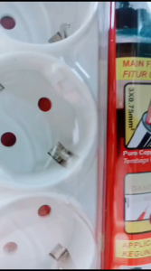 KenMaster Stop Kontak / Colokan Listrik 6 Socket / Lubang On Off F-66