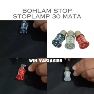Bohlam stop lampu stoplamp 30 Mata Running stop rem 30 Led Flash kedip Universal semua motor