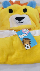 Chăn ủ hình thú cho bé hình Sư Tử Vàng Khăn quấn sơ sinh cho bé kích thước 80x100cm Chất liệu vải bông mềm mịn