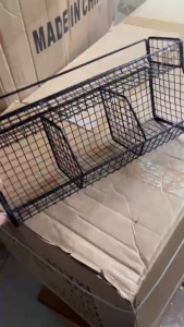 Giá Treo Lưới Inox 3 Ngăn 2 Tầng Dán Tường Tiện Lợi Kệ Đựng Đồ Nhà Bếp Phòng Tắm Kèm Miếng Dán Giúp Gọn Gàng Ngăn Nắp TIDO TIDO