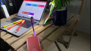 Lampu USB LED portable fleksible Stick emergency lampu model sikat