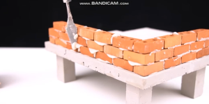 Mini Brick 1:12 36pcs Clay Miniature Brick Architectural landscape DIY batu bata mini 迷你砖块 建筑学生设计