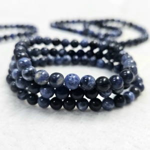 7680# 苏打石 Sodalite（冷静 Clam）天然苏打石水晶手串 Natural Sodalite stone Bracelet 天然水晶手链 Natural Crystal Bracelet