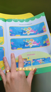 Pinkfong Baby Shark My Fun Activity Book Cartoon Education Book Boost Logical Thinking Skill