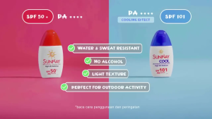 Sunplay Merah High UV Defense Sunscreen Lotion SPF 50 PA++++ (30gr) Sunscreen Wajah/Viral Tik Tok/Glowing