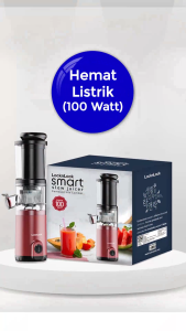 LocknLock Smart Slow Juicer 100 Watt – EJJ143RED / EJJ-143-RED / EJJ-143 RED / EJJ 143 RED