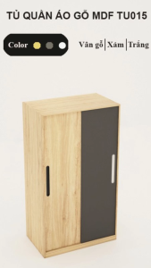 FREESHIP HCM - Tủ Quần Áo Gỗ Cửa Lùa Nội Thất Phòng Ngủ Tatana TU015 – có thiết kế theo yêu cầu