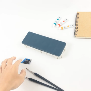 SAMOYED PPLT-SV12 Palet Lukis / Cat 12 Sekat / Grids / Soft Rubber Lid / Cover Paint / Painting / Painters Palette / Box