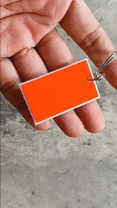 พวงกุญแจ อะคริลิค ไม่มีตัวเลข ป้ายกุญแจ ล๊อคเกอร์ ห้องพัก คอนโด ขนาด 5X3 ซม มีสีให้เลือก