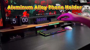 Aigoo Phone Stand phone Holder Aluminum Alloy 360 adjustable Lifter Rotate Foldable Portable