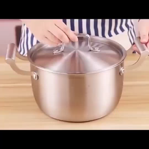Periuk Sup 5 Lapisan 304 Keluli Tahan Karat Kualiti Tinggi/High Quality Thickened 5 Layer 304 Stainless Steel Soup pot