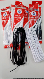 GETAH ELASTIC / GETAH KAIN / DOLPHIN ELASTIC BAND BLACK /WHITE // GETAH BULAT HITAM / PUTIH (6 METER) / Sewing Machine Parts & Accessories