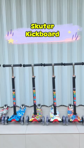 21st SCOOTER KICKBOARD/SKUTER ANAK OTOPED RODA 3 RODA PU NYALA