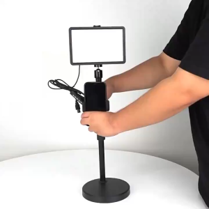 LUXU Fill Light Tripod With Phone Holder For Desktop Stand Professional Selfie LED Light Live Streaming Video