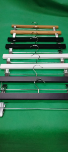 Wooden Bottom Hanger BW-54 Shiny White