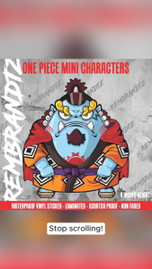 Mini Anime Characters - One Piece - Vinyl Stickers