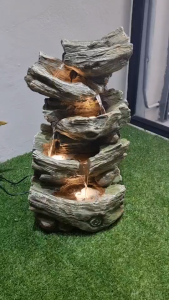 น้ำพุตั้งพื้นแต่งบ้าน น้ำล้นเสริมฮวงจุ้ยวางหน้าบ้าน ที่ทำงาน ของขวัญเปิดร้านกิจการใหม่ ของขวัญแต่งบ้านมงคล รุ่นFF026