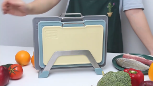 [SG] IMP House Set of 3 Double-Sided Sorting Cutting Board with Handle and Stand