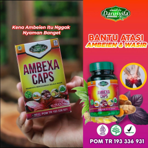 Darusyifa - Kapsul Ambexa Bantu Mengatasi Wasir Ambeien Ambeyen Isi 60 BPOM