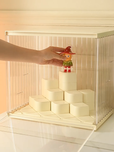 3 Layers Dust-Proof  Acrylic Blind Box Adjustable standing position Showcase Anime Figures Garage Kits Collectible box