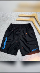 CELANA KOLOR PENDEK PRIA 40 RIBU DAPAT 5 PCS BOXER HITAM MOTIF LOGO CELANA BADMINTON FUTSAL