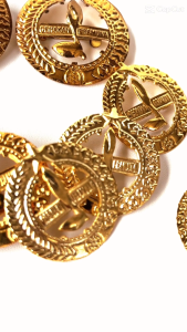 Pin Topi Pembina Pramuka Putra dan Putri Bahan Kuningan Pengait Peniti