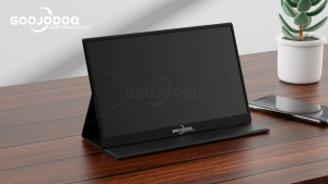 GOOJODOQ Portable Monitor for Laptop 15.6 1920*1080P 4K FHD IPS Display Portable Monitor for iPad/PC/Mac/Phone/Xbox Switch/PS4