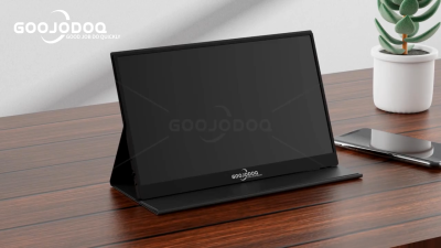 GOOJODOQ Portable Monitor for Laptop 15.6'' 1920*1080P 4K FHD IPS Display Portable Monitor f
