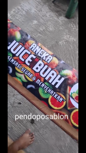 Banner Es Jus Buah Spanduk Es Jus Buah  150x50