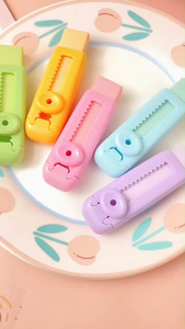 Creative Retractable Colorful  Push Pull Eraser Student Writing Drawing Correction Stationery School Supplies Stationery