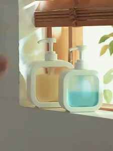 300ML/500ML Nordic Style Sub-Bottling Bottle Pump Soap Dispensers: Hand Sanitizer & Shower Shamp