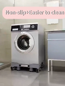 💪🏽8 Legs💪🏽Ref Stand Washing Machine Stand with Wheels 8 Legs 8 Wheels Patungan ng Refrigerator Upgraded Steel Movable Base for Refrigerator Fridge Washing Machine Adjustable Bracket Stand for Heavyduty Equipment Appliances Rack 4 Wheel Stand